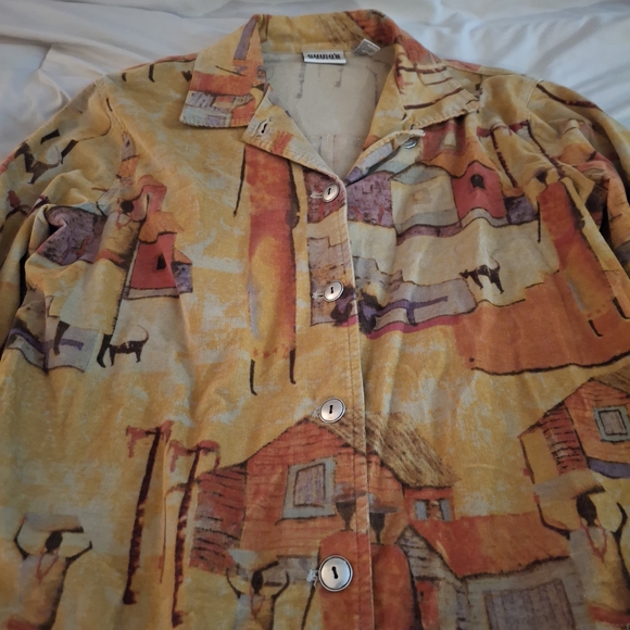 Chico's Design Multicolor Women's Button Front Jacket - Picture 4 of 8